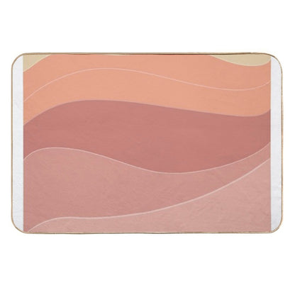 Saharan Boho Waves  Slip-Resistant Bath Mat