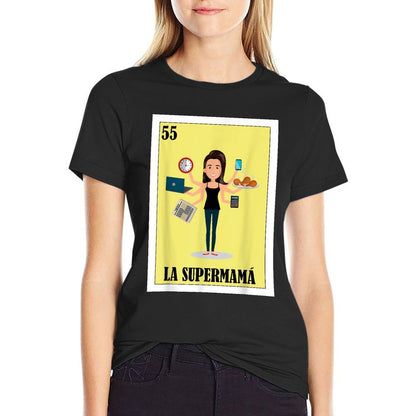 Funny Mexican Mom Design - La Supermama  Lightweight T-Shirt