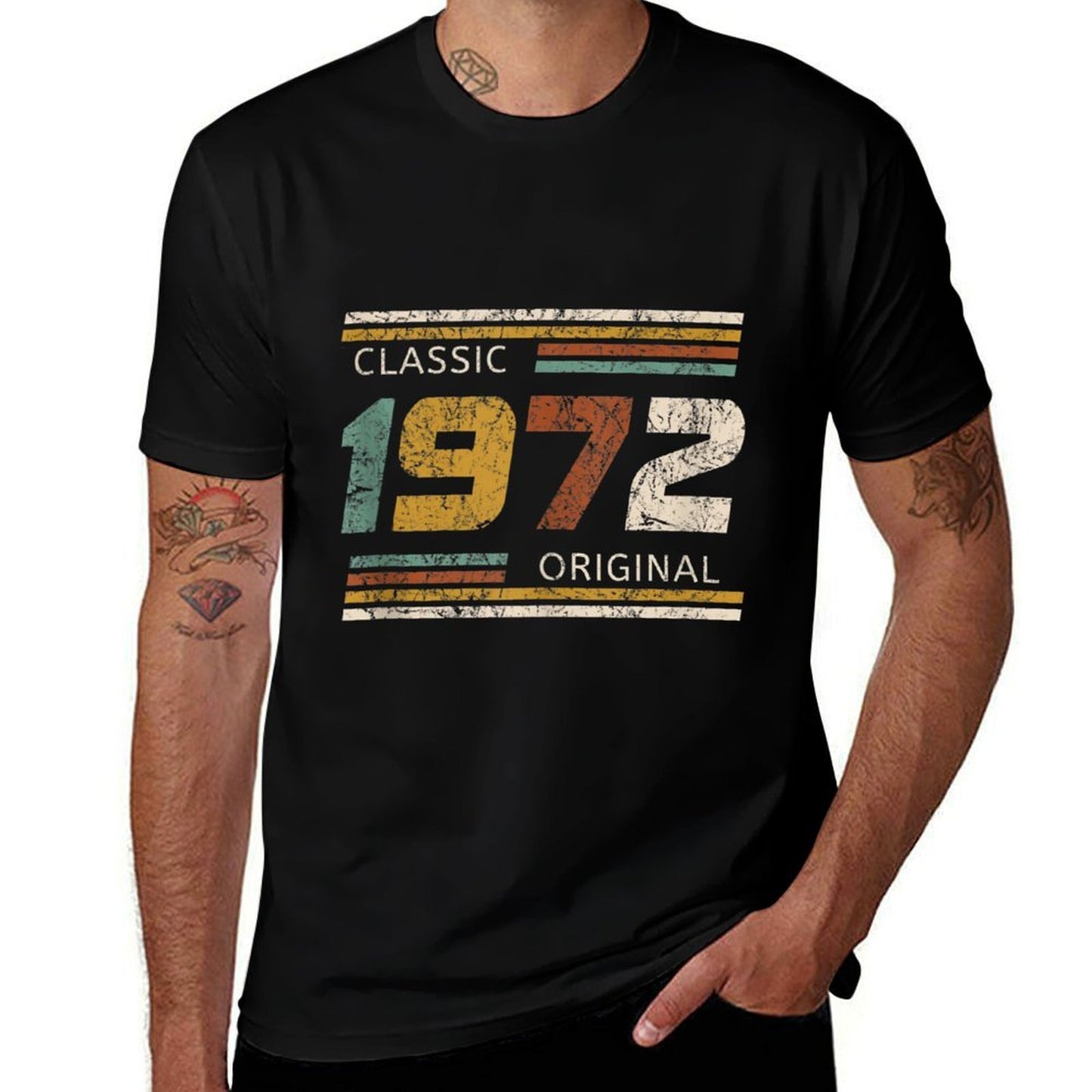 Classic 1972 Original 50 Year Old 50th Birthday  Moisture-wicking T-Shirt