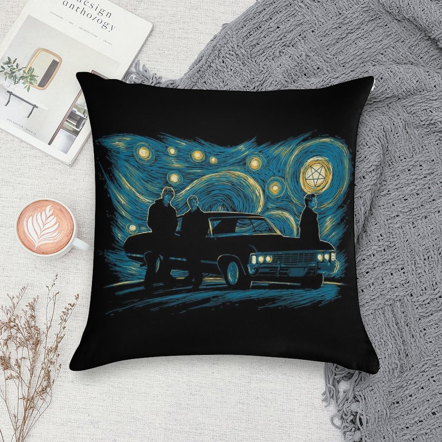 Supernatural Night Soft Decorative Cover Throw Pillow