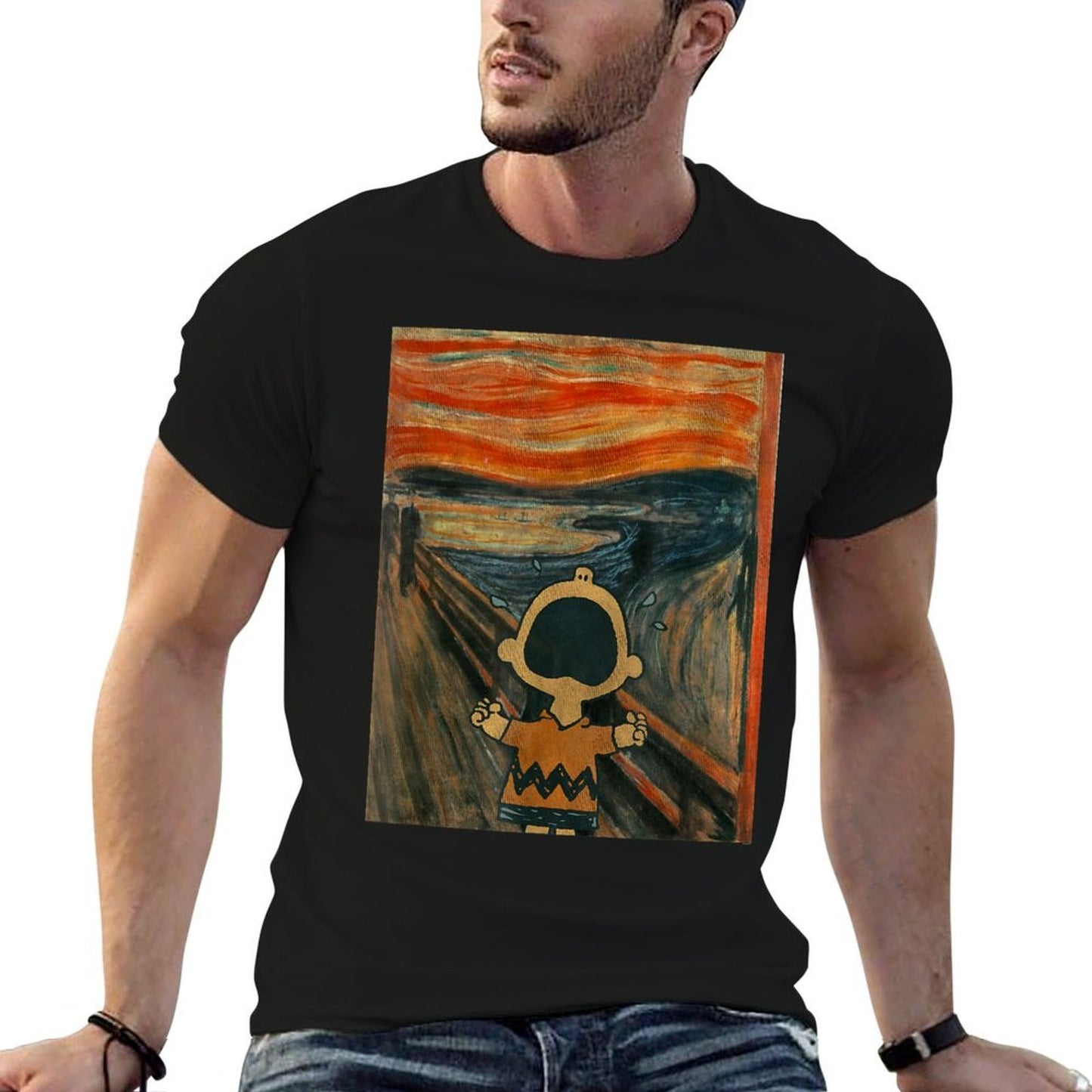 Peanuts Charlie Brown Scream Artsy  Classic T-Shirt