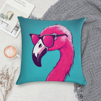 Hot Pink Flamingo Soft Home Decor Throw Pillow