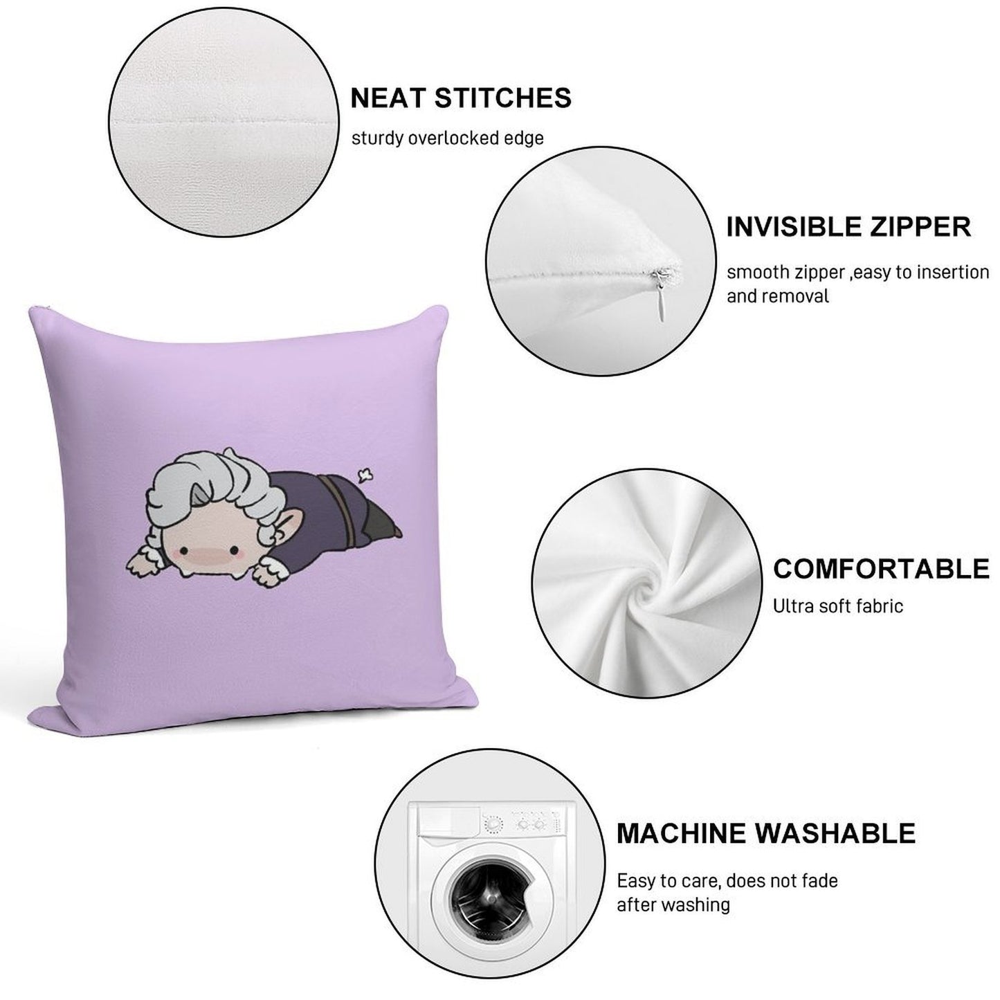 Slugstarion Soft High-Density Material Throw Pillow