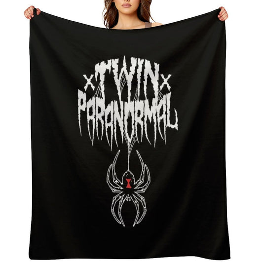 Twin Paranormal Merch Tp Webbed Widow Sustainable Throw Blanket