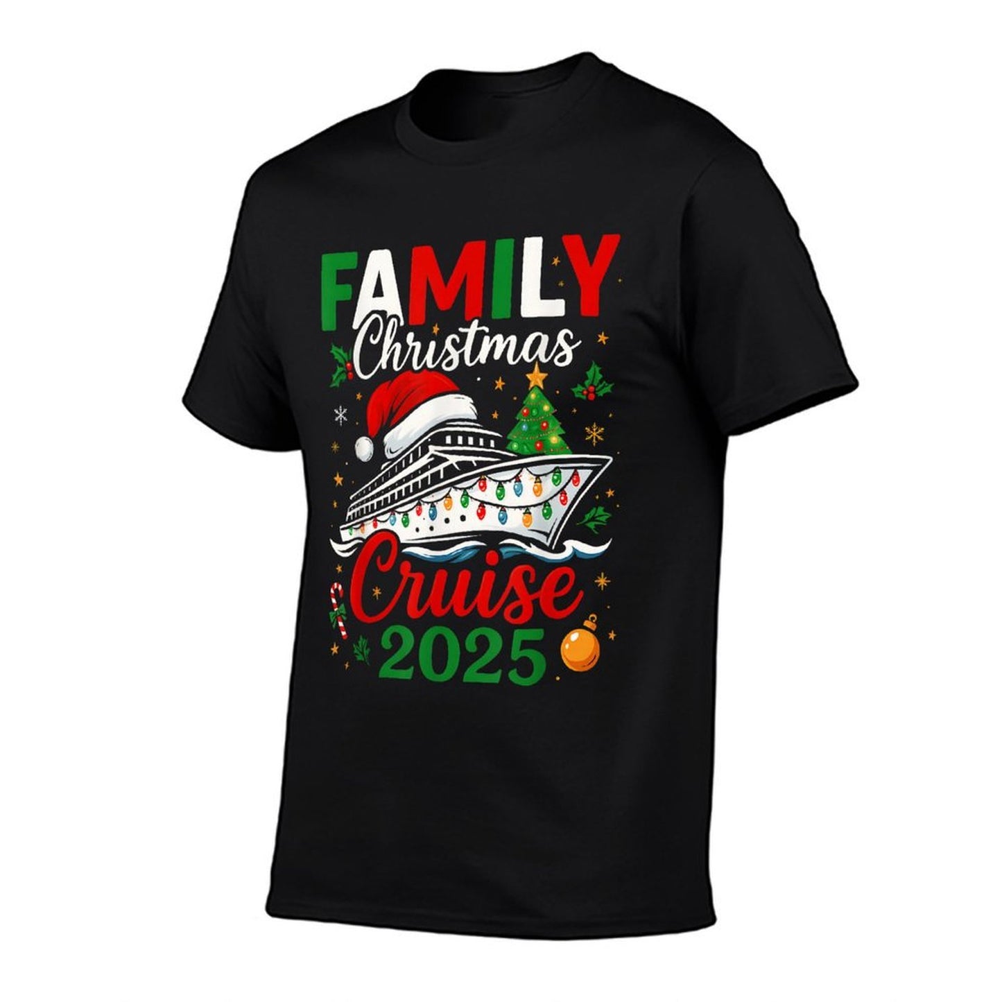 Family Christmas Cruise 2025 Matching Group Cruise Holiday  Graphic-printed T-Shirt