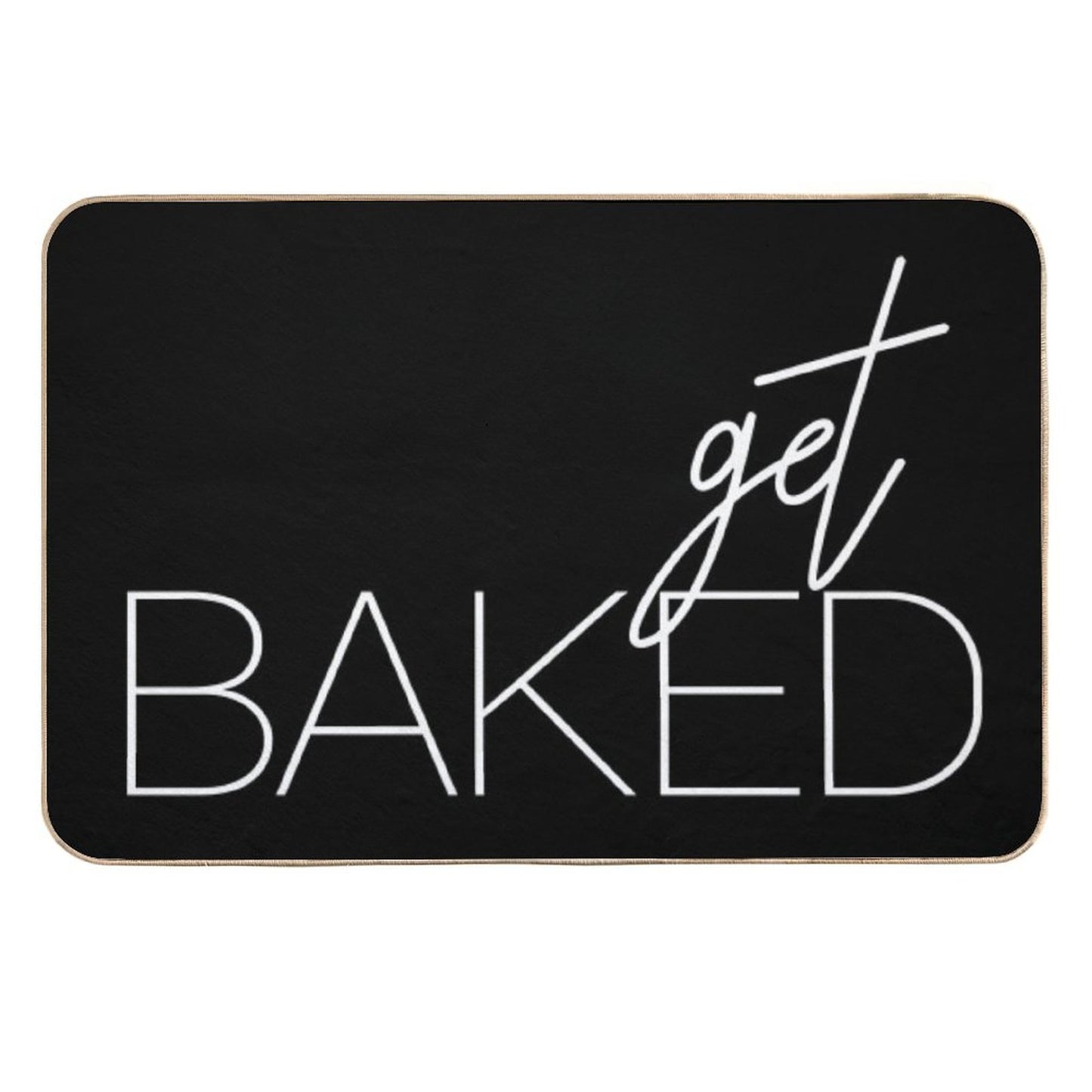 Get Baked White  Toxin-Free Bath Mat