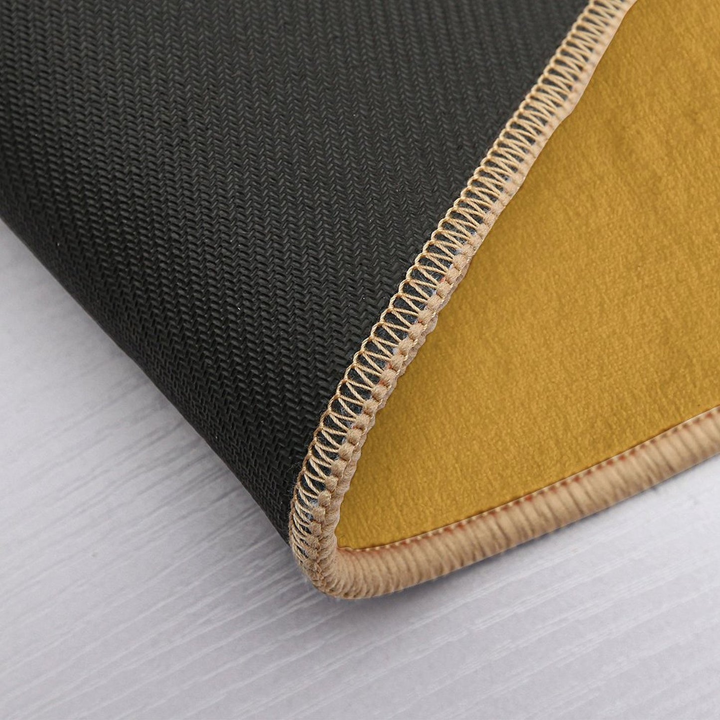 Dark Mustard Yellow Solid Durable Bath Mat