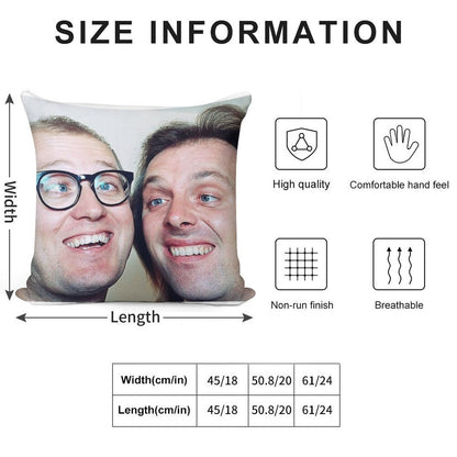 Ade Edmondson And Rik Mayall Soft Short Plush Fabric Throw Pillow