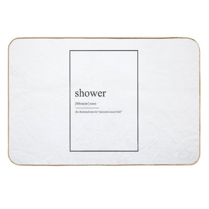 Shower 489 Watercolor Map Yoga Quote Definition De  Versatile Bath Mat