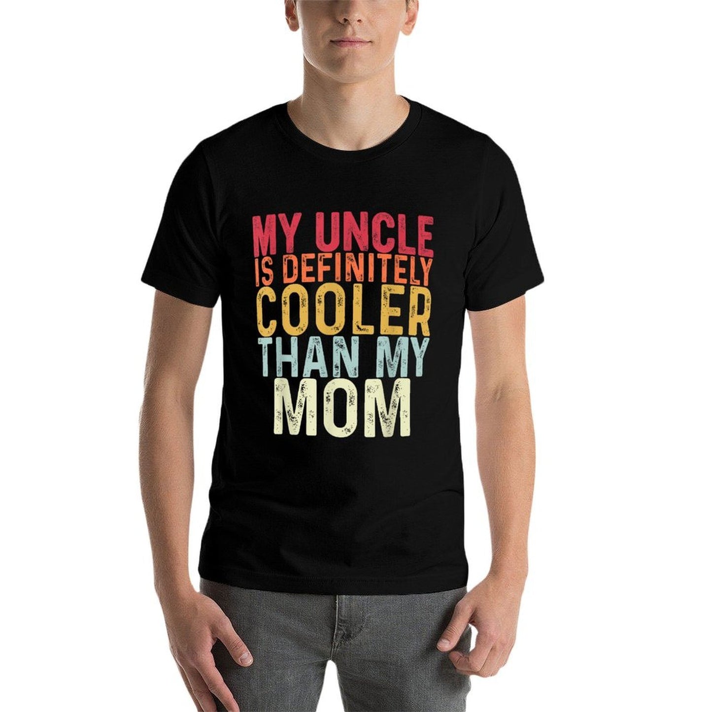 I Love My Uncle Vintage Kids Uncle Niece Nephew Funny Black S Comfortable T-Shirt