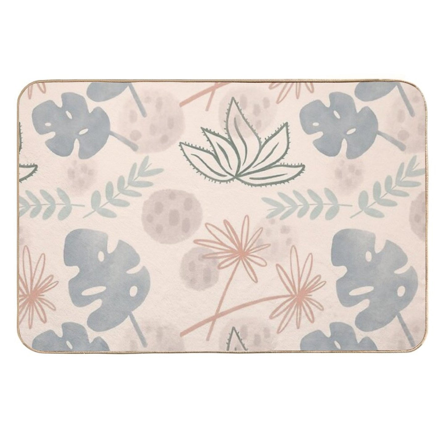 Monstera Pattern 2  Easy To Clean Bath Mat