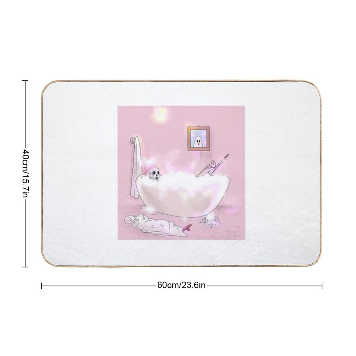 Ghost's SpaDay  Repositionable Bath Mat