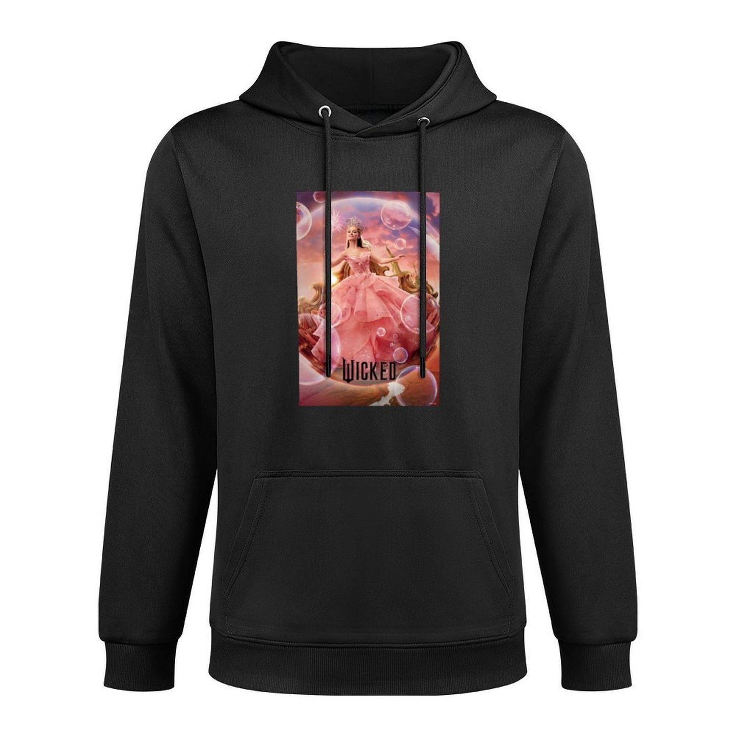 Wicked Glinda Bubble Poster Long Sleeve Kangaroo Pocket Hoodie