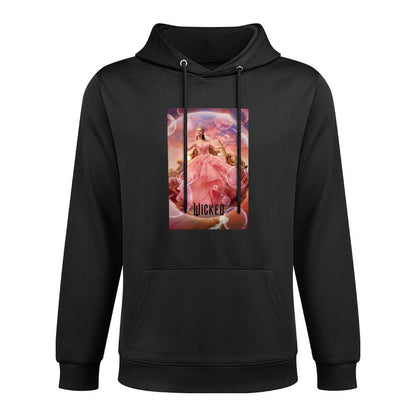 Wicked Glinda Bubble Poster Long Sleeve Kangaroo Pocket Hoodie