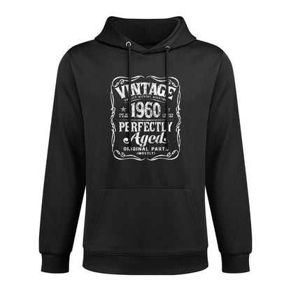 Vintage Made in 1960 Classic 65th Birthday Breathable Fabric Hoodie