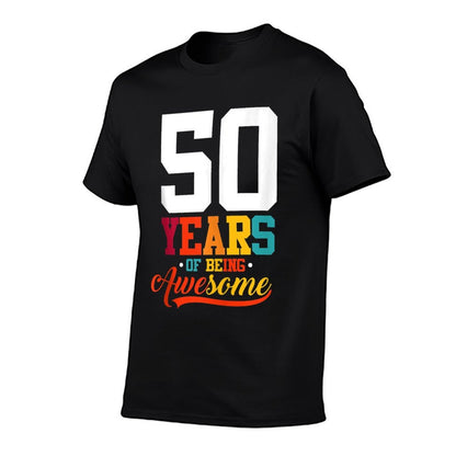 50 Years Of Being Awesome Gifts 50 Years Old 50th Birthday  Eco-friendly Material T-Shirt