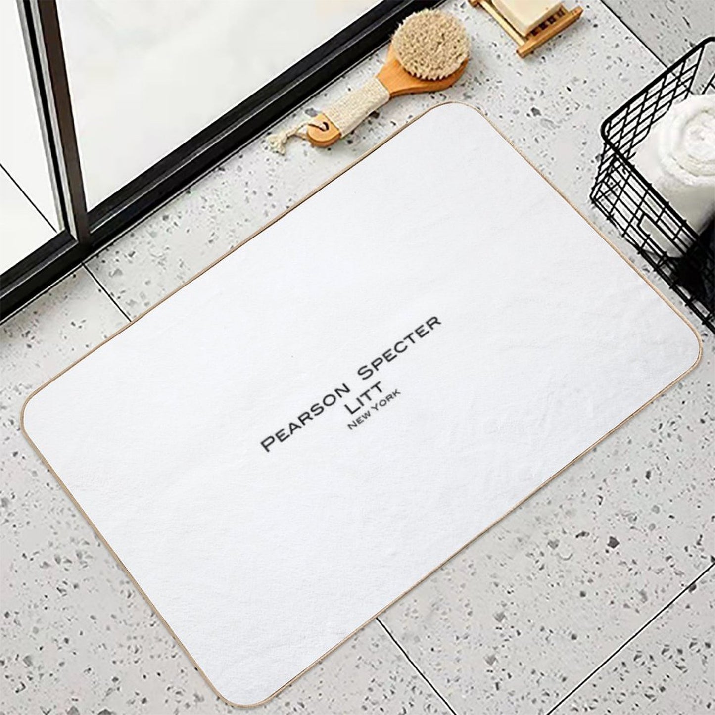 Suits Pearson Specter Litt Logo  Odorless Bath Mat