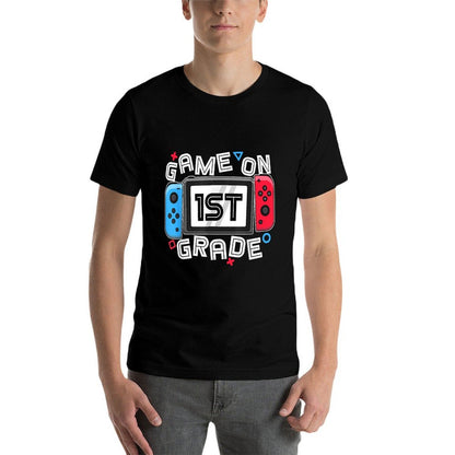 Game On 1st Grade Back To School Funny Gamer Kids Boys  Durable T-Shirt