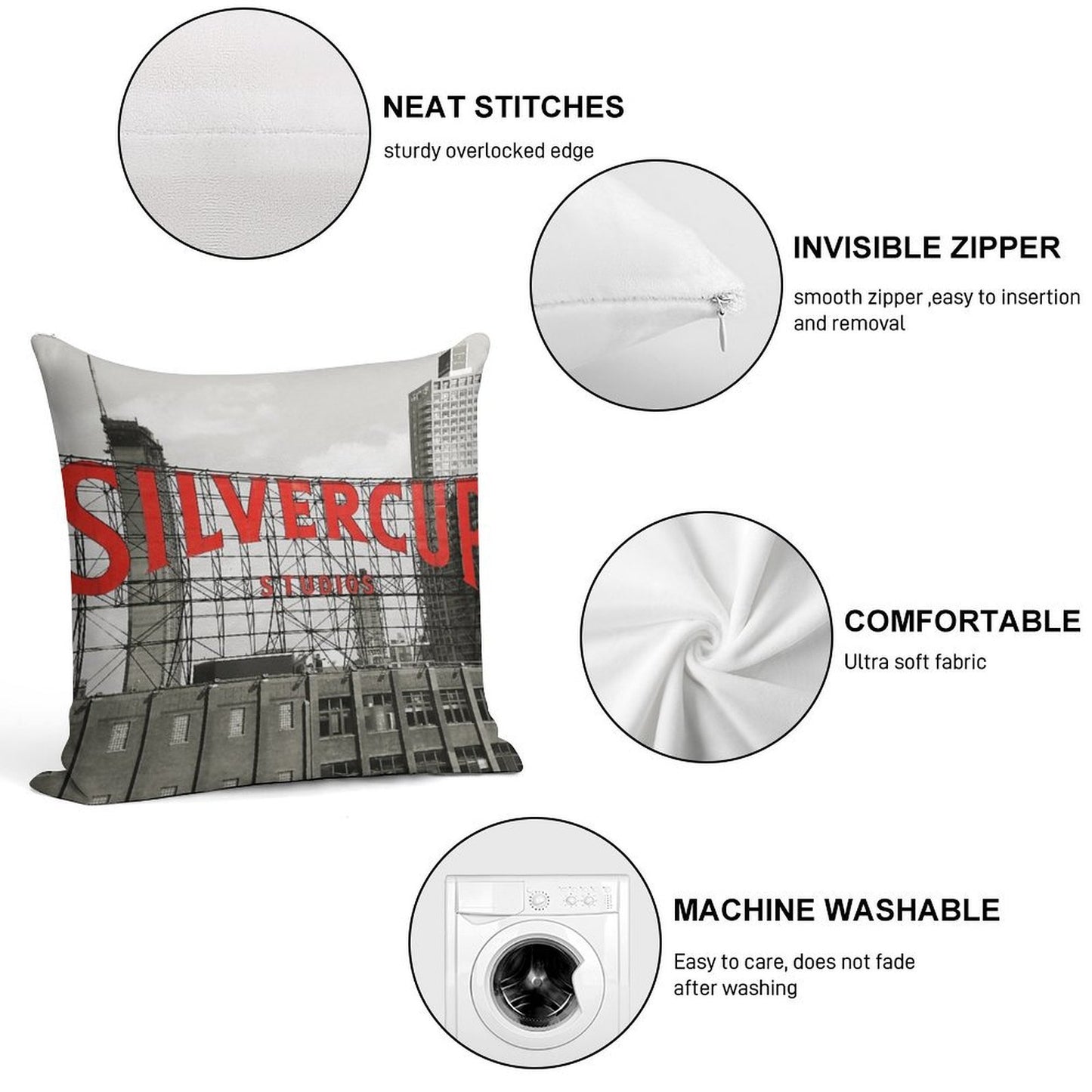 Silvercup Studios - Photography Soft Home Decor Throw Pillow