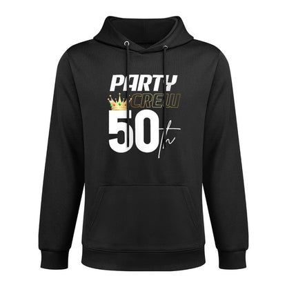 Womens 50 Party Crew 50 Year Old Birthday Gifts Men Women 50th Bday Relaxed Fit Hoodie