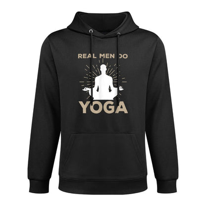 Funny Yoga Design For Men Boys Yoga Pose Meditation Lovers Shape Retention Hoodie