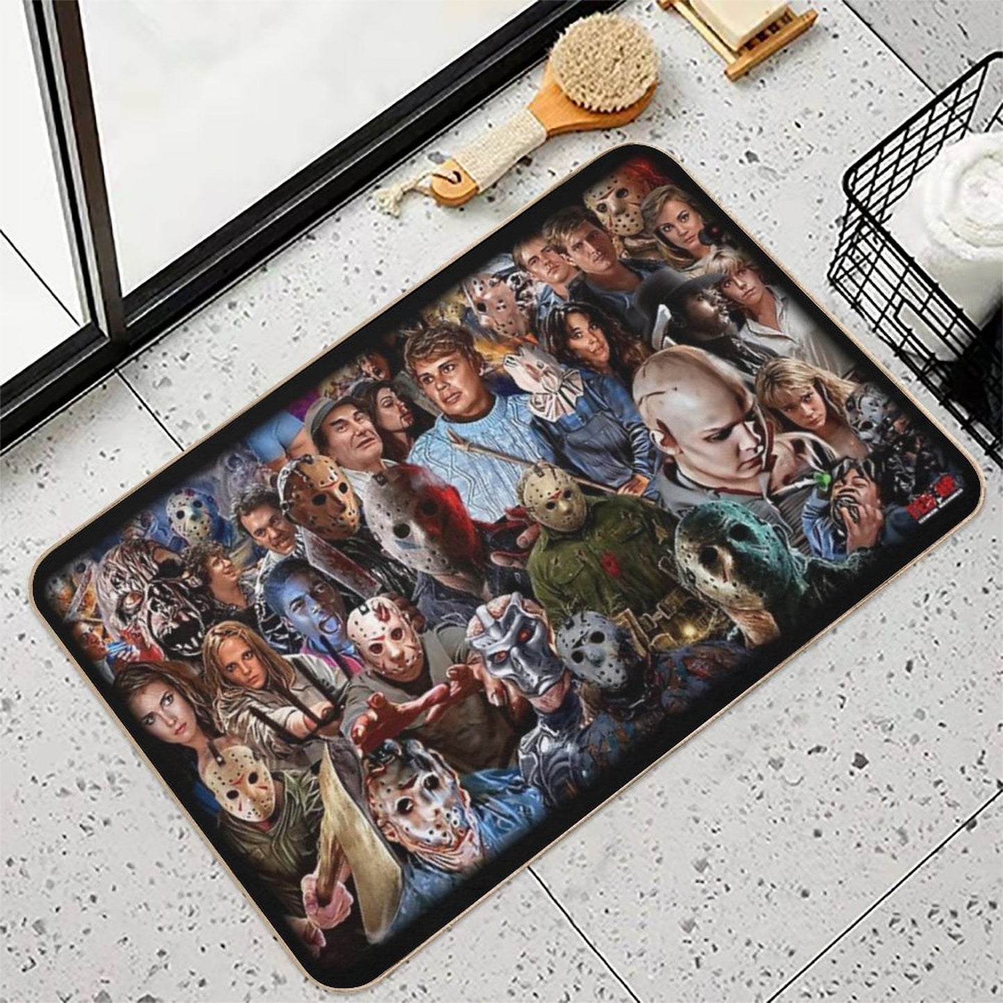 Friday The 13th Ultimate Collage  Pet-Safe Bath Mat