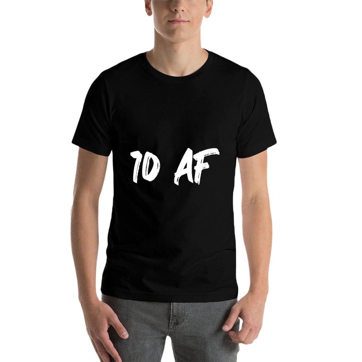 70 Af - 70th Birthday for Parents Mom Dad  Heathered Texture T-Shirt