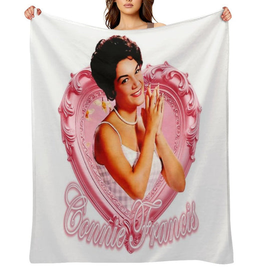 Pink Love Framed Connie Lightweight Throw Blanket