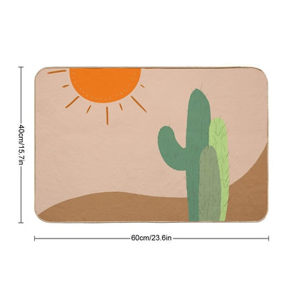 Boho Cactuses  Pet-Safe Bath Mat
