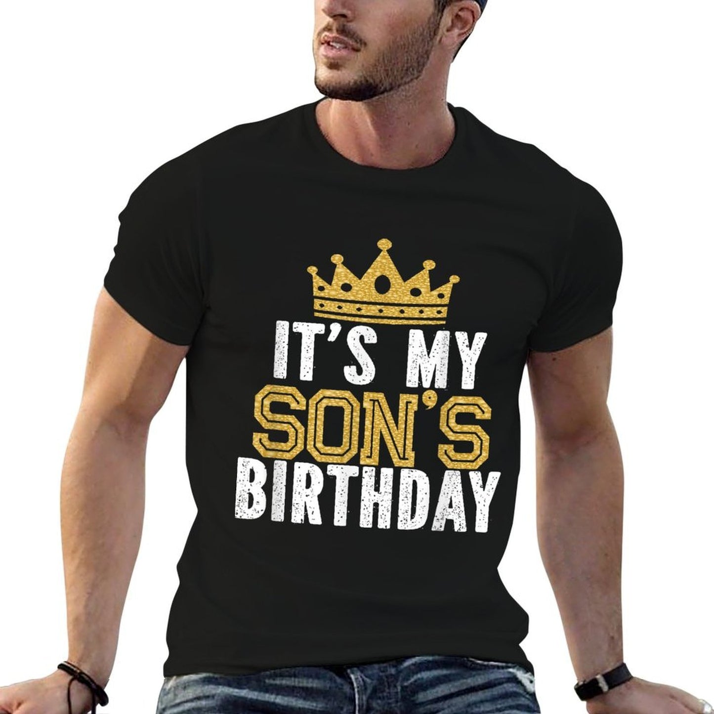 It's My Son's Birthday Party Family Matching  Wrinkle-resistant T-Shirt