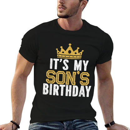 It's My Son's Birthday Party Family Matching  Wrinkle-resistant T-Shirt