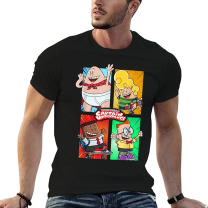 Captain Underpants The First Epic Movie 4 Square Friends  Odor-resistant T-Shirt