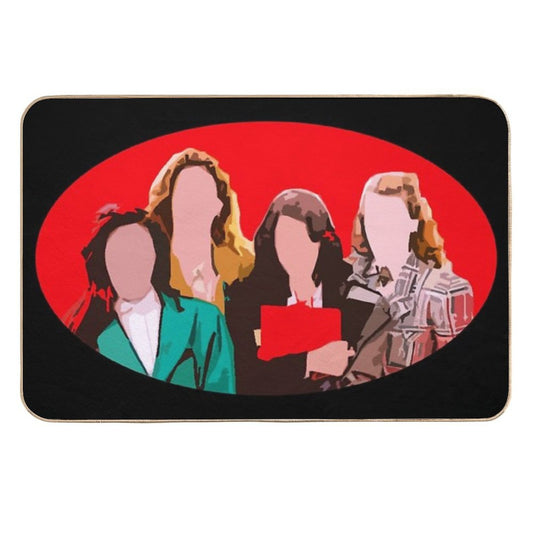 Animated Heathers Faces  Versatile Bath Mat