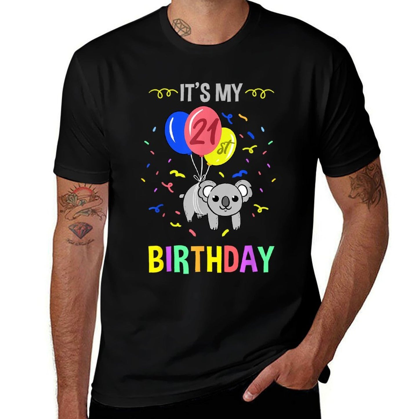 Its My 21st Birthday Koala  Stretchy T-Shirt