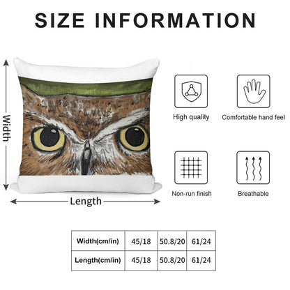 Wise Woods Owl Soft Style Accent Throw Pillow
