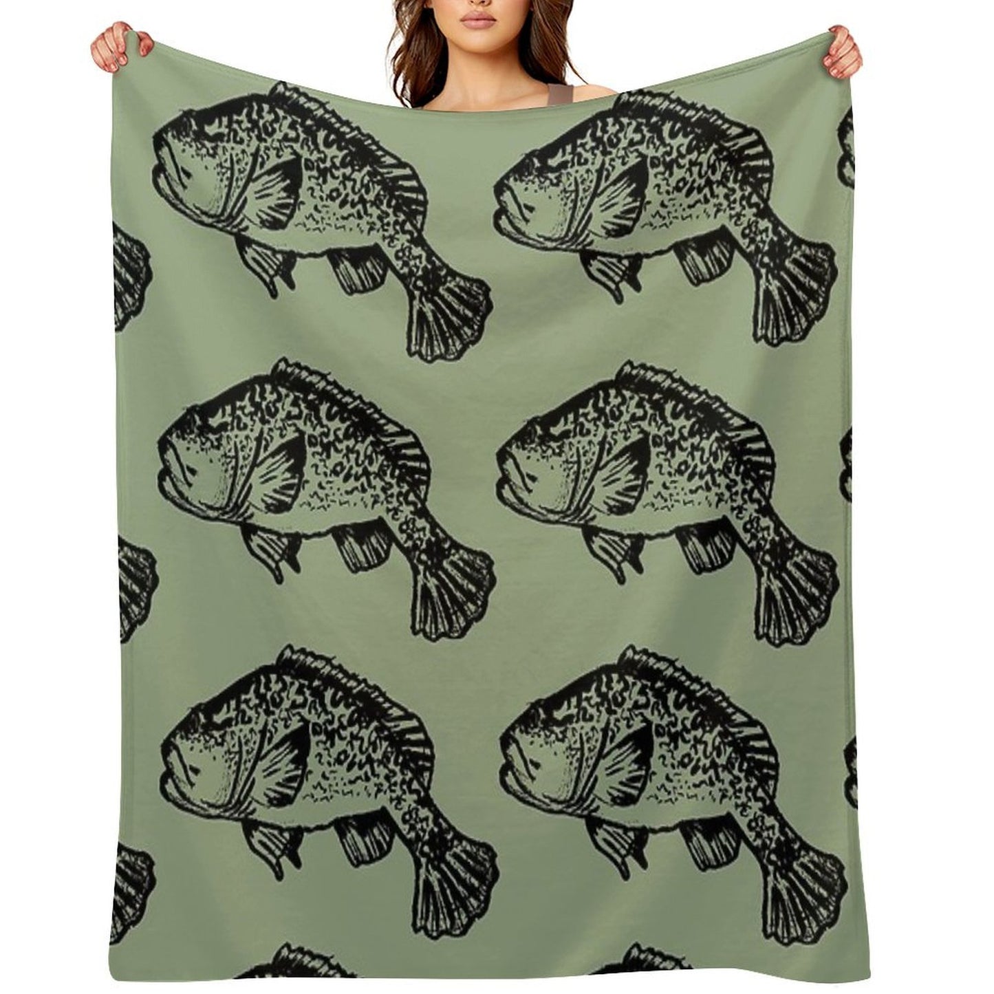 Murray River Cod Multi-functional Throw Blanket
