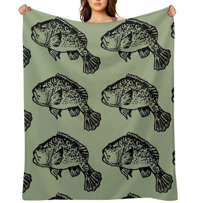 Murray River Cod Multi-functional Throw Blanket