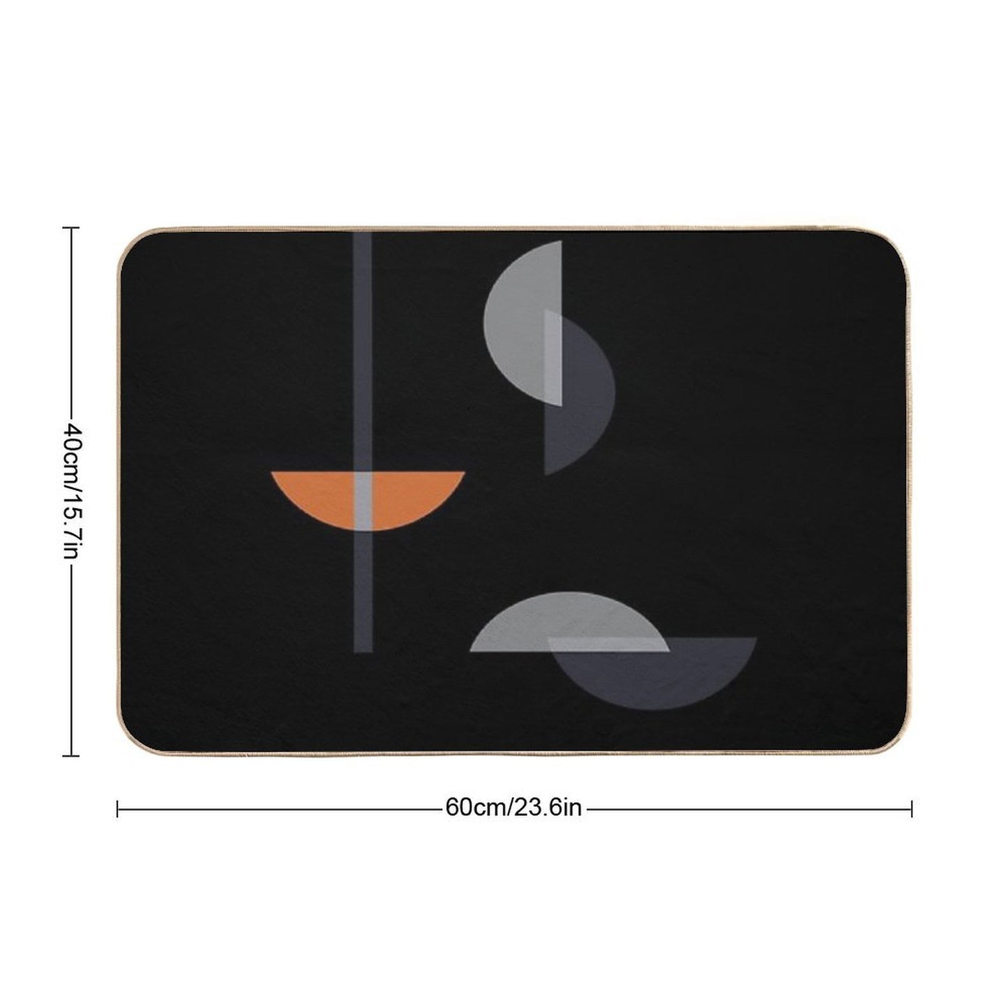 Geometric Abstract #13b  Non-Slip Bath Mat