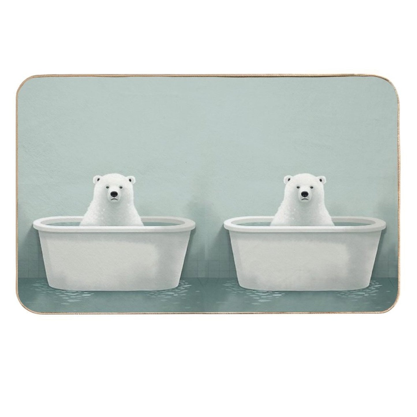 Cartoon World of Fantasy Humor And Absurdity  Toxin-Free Bath Mat