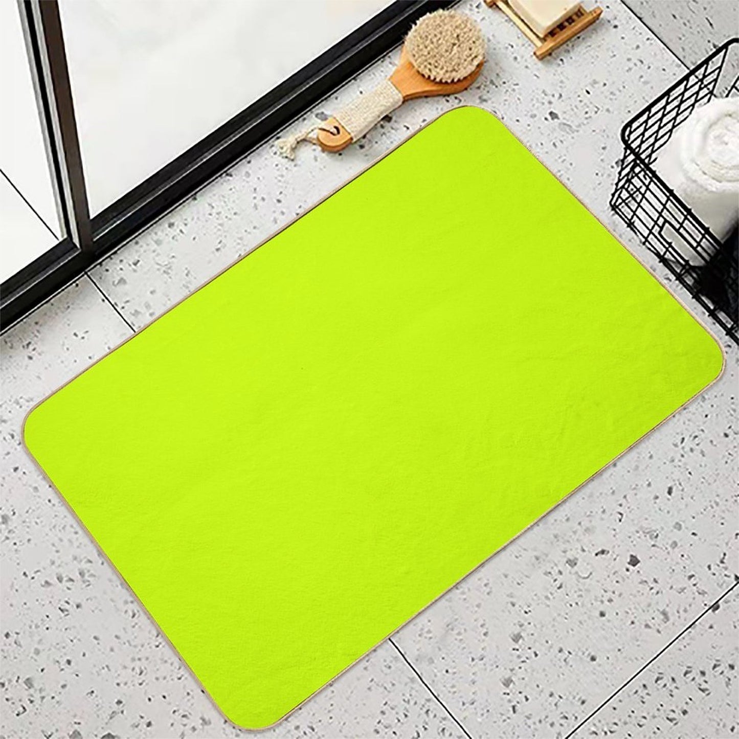 NEON Yellow  Slip-Resistant Bath Mat