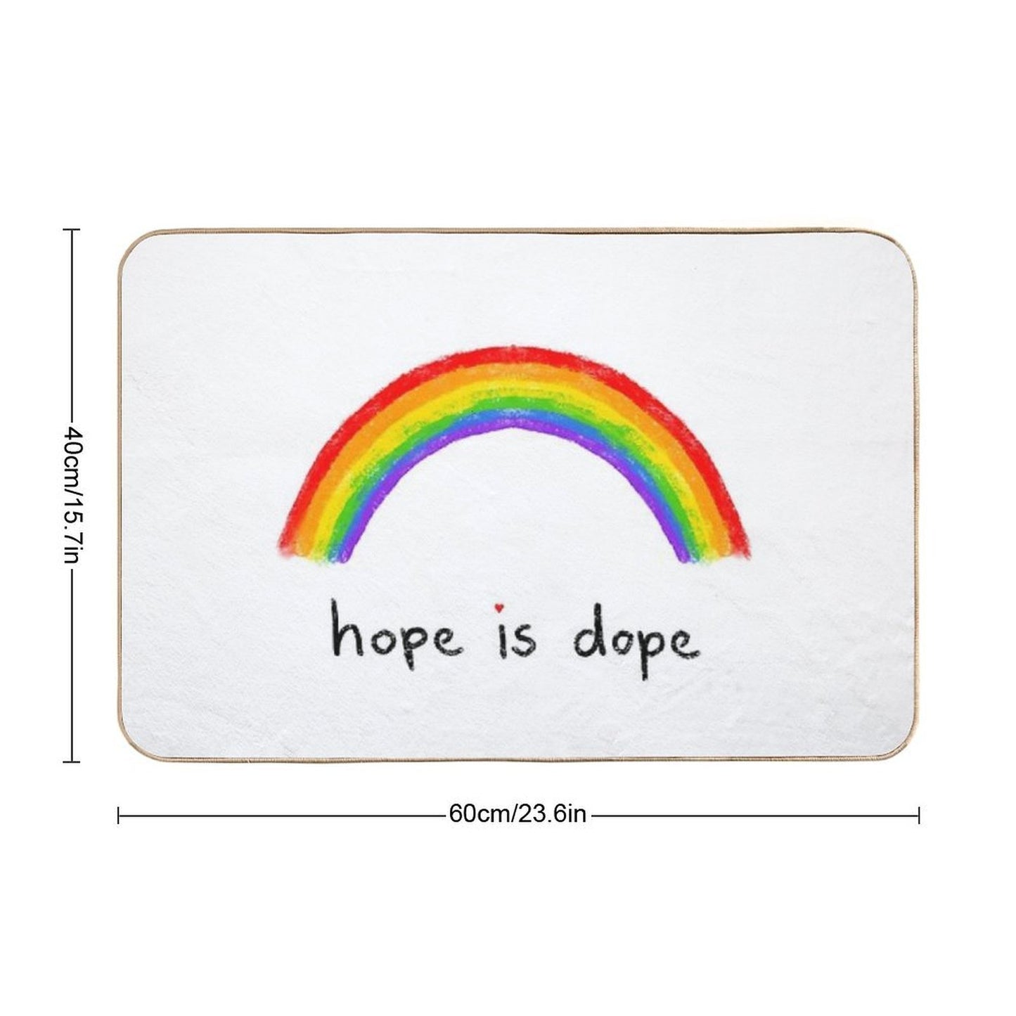 Hope Is Dope  Rapid-Drying Bath Mat