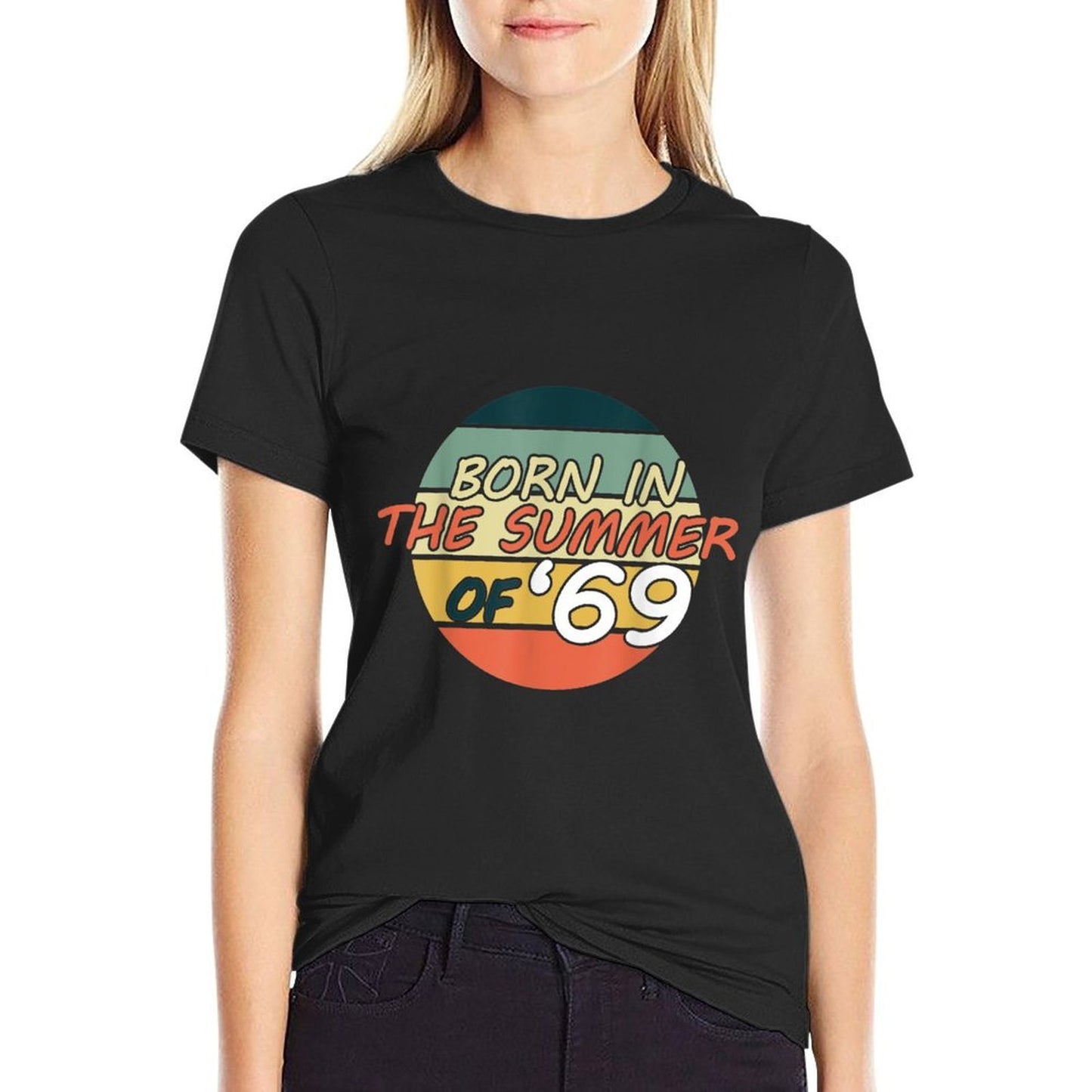 Born In The Summer Of 1969 50th Birthday Vintage  High-quality Stitching T-Shirt