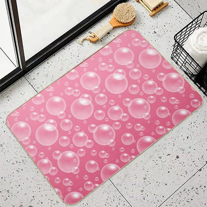 Ombre Pink Bubbles  Absorbent Bath Mat