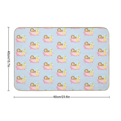 Cute Bubble Bath Sloth  Pet-Safe Bath Mat
