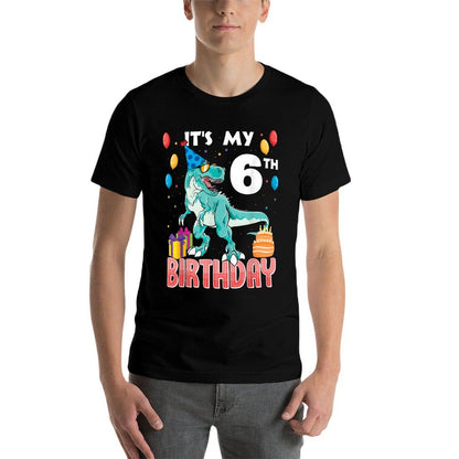 It's My 6th Birthday Dino T-Rex 6 Years Old Bday  Soft T-Shirt