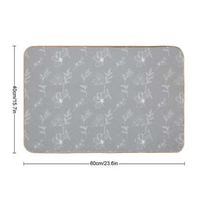 Cute Floral Pattern  Dirt-Trapping Bath Mat