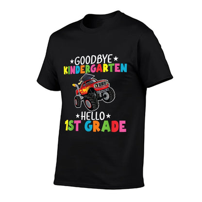 Goodbye Kindergarten Hello First Grade Graduation Boy Comfortable T-Shirt