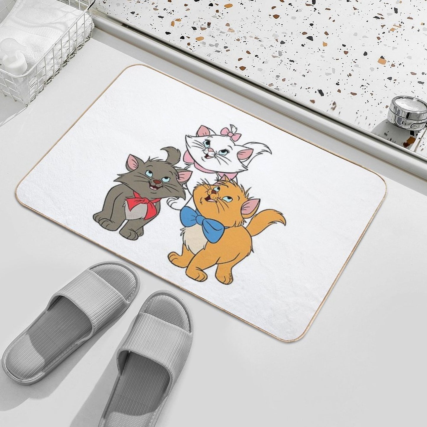Marie Cat Aristocats  Non-Slip Bath Mat