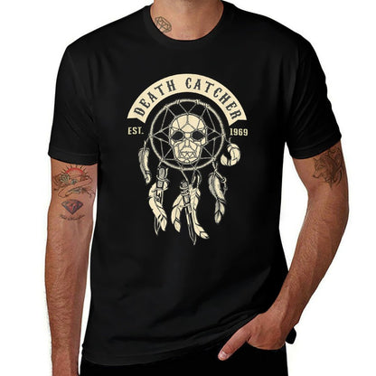 Death Catcher Vintage 50th Birthday Biker Tattoo Gift  Breathable T-Shirt