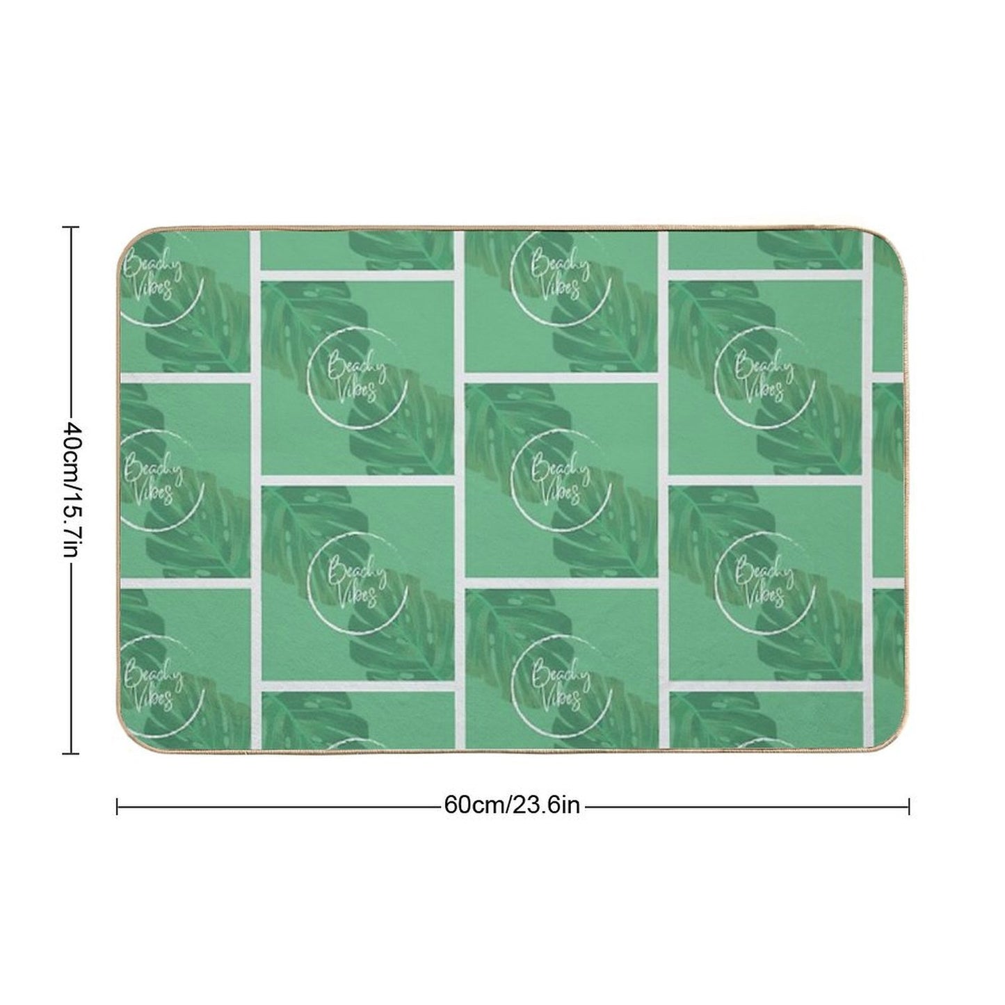 Beachy Vibes  Repositionable Bath Mat